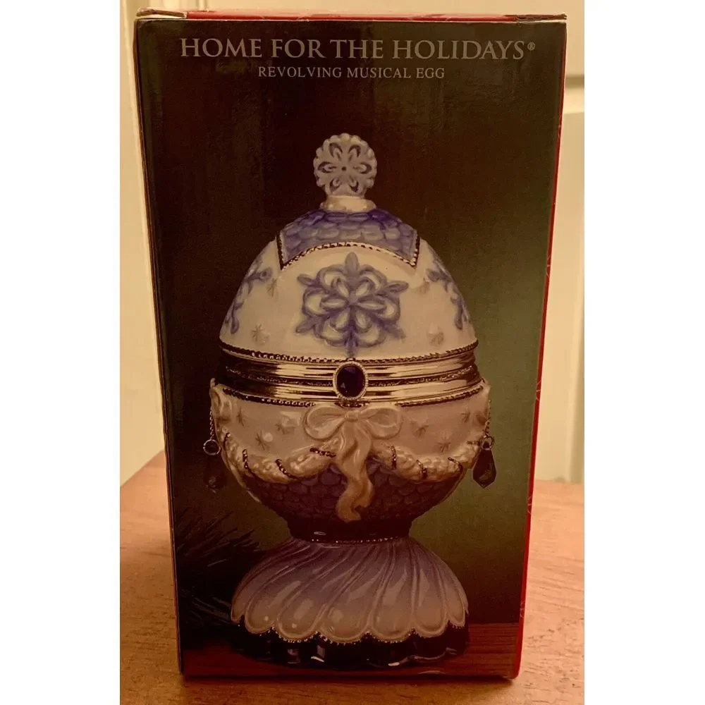 Sankyo Home For Holidays Revolving Musical Egg‎ Plays 